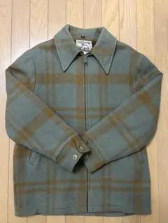 70's Woolrich ウールチェックジャケット 裏ボア　良配色