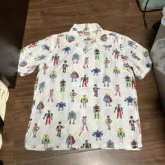ボヘミアンズ ロボット柄　アロハシャツ　2 M 美品のサムネイル