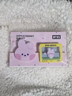 BT21 minini アクリルマグネットクリップセット COOKY