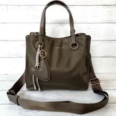 ✨極美品✨FIRANO 撥水軽量　ハンドバッグ　ショルダー　 2way ブラウン