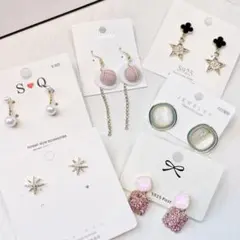 値下げ！925シルバー針♪ ピアス/イアリングの5セット売り ♪ 1セットおまけ
