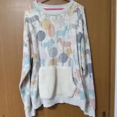 グラニフ、アニマル柄トレーナーXL