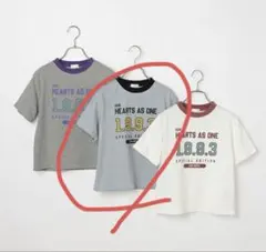 b.ROOM プリント　ログ　Tシャツ　半袖　110cm