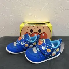 アンパンマン　ベビーシューズ　ブルー　13.5 ムーンスター　新品　箱あり
