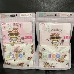 新品♡サンリオ♡ハローキティ ♡日焼けキティ♡女の子用ショーツ&シャツセット