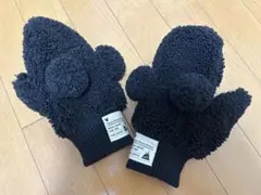 Tokyo Disney Resort ボア ミトン 手袋 ブラック