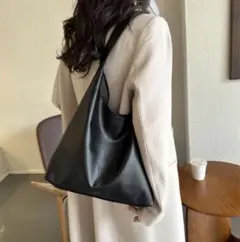 【ブラック】ショルダーバッグ 韓国 トートバッグ ビジネスバッグ 通勤 通学