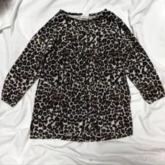 着画あり　美品　《 H&M 》 ベビー服　90サイズ　レオパード　ワンピース