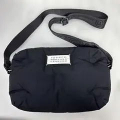 【美品】Maison Margielaブラック ショルダーバッグ　グランスラム