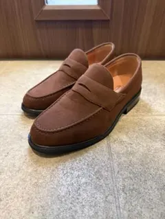 スエードローファー　25センチ　ブラウン