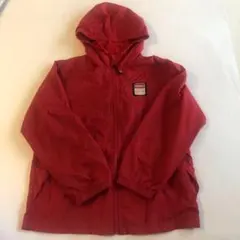 ウィンドブレーカー　ジャンパー　ハシュハシュ　赤色　130センチ