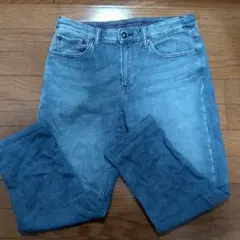 ユニクロ　ストレッチ　EZYスエットデニムパンツ L アンクル丈65