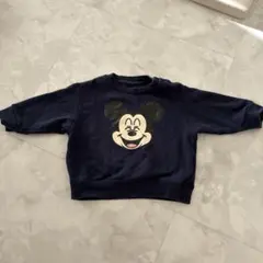 トレーナー　ユニクロ　ミッキーマウスネイビー