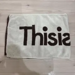 This is LAST ロゴタオル ベージュ