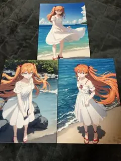 新世紀エヴァンゲリオン アスカ A4ポスター3枚セット