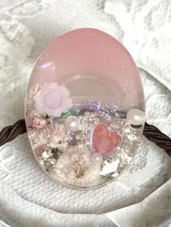 『0420』優しい色♡ピンク♡レジンヘアゴム