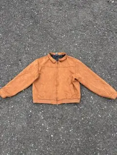 00’ MUMU オレンジ スエード風 ジップアップジャケット
