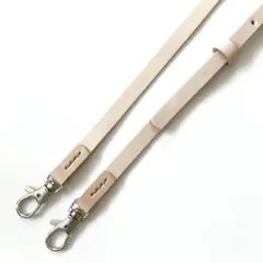 【レザー製】スマホショルダーストラップ　ナチュラル　斜め掛けショルダー