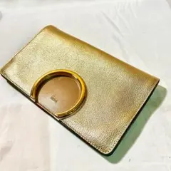 美品◆Chloe◆クラッチバッグ◆ゴールド