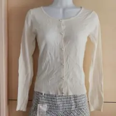 定価9240円　S　ウィルセレクション　カーディガン　ホワイト　白　新品　春物