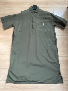 DANTON 半袖シャツワンピース 36 オリーブ