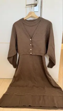 004 ニットワンピースセットアップ