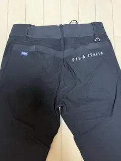 【未使用】FILA ITALIA レディース ゴルフ 裏起毛 ブラックパンツ