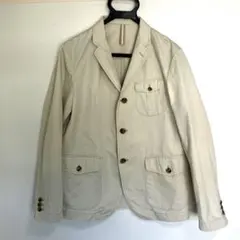 【タケオキクチ】ベージュ テーラードジャケットサイズ２