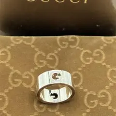 GUCCI グッチ Gリング ロゴ シルバー　箱・ギャンティ・保存袋のサムネイル