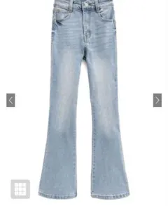 ハイウエストフレアデニムパンツ cu498