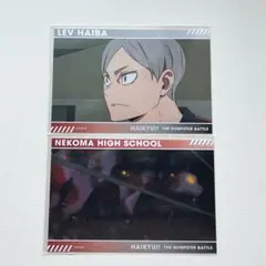 ハイキュー展　ゴミ捨て場の決戦　スナップカード　2枚セット