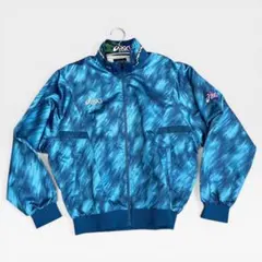 希少 ヴィンテージ ASICS Y2K メタリック ジャケット L テック系