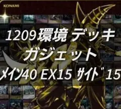 遊戯王　ゲートボール　1209環境　デッキ　ガジェット　新品黒スリーブ　構築済み