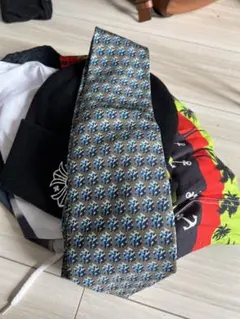 HERMES 幾何学模様 シルクネクタイ