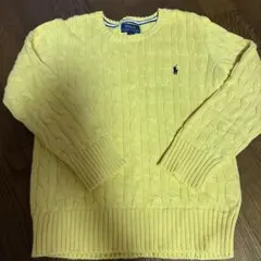 Polo Ralph Lauren ケーブルニット セーター イエロー