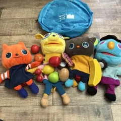ワールドワイドキッズ　パペット4体