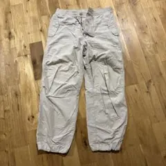 メンズ ベージュ ワークパンツ イージーパンツ