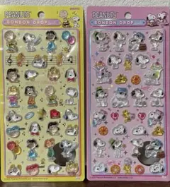 正規品　ボンボンドロップシール　スヌーピー　レア　サンスター文具
