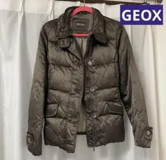 【美品】3連休最終日SALE❣️GEOX ジェオックス ダーク　ブラウン　ダウン