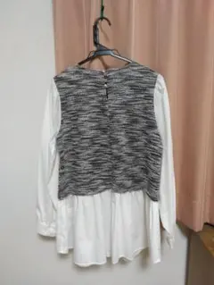 ベスト付きブラウス