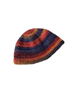 ビーニー　クロシェハット　クラッシャーハット　バケットハット　ニット帽　カラフル