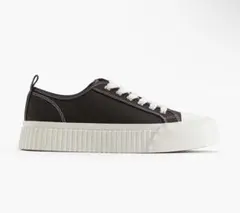 H&M キャンバススニーカー ブラウン　42