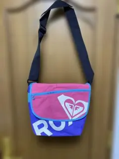 ROXY ショルダーバッグ ハートロゴ ピンク/紫のサムネイル