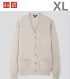 【UNIQLO】ユニクロ　プレミアムラムVネックカーディガン　XL