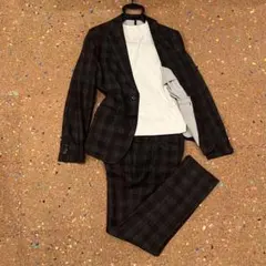 EDIFICE セットアップ ブラック チェック M