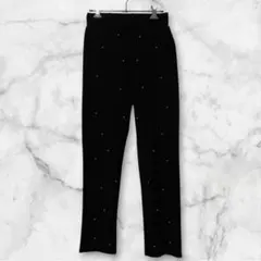 【大特価‼️】 ミュー パンツ ボトムス ウエストゴム S-M相当 パール付