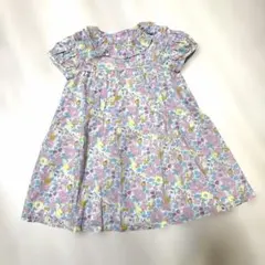センスオブワンダー　花柄ワンピース 90cm コットン100%