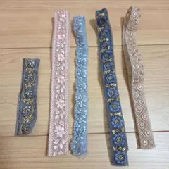 インド刺繍、細リボンアソート