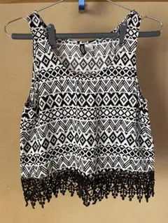 H&M 総柄 タンクトップ Mサイズ