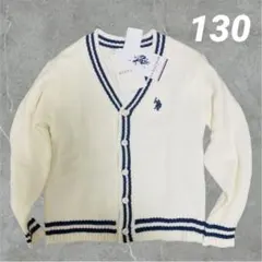 1000엔~130 U.S. POLO ASSN. 키즈 가디건 화이트